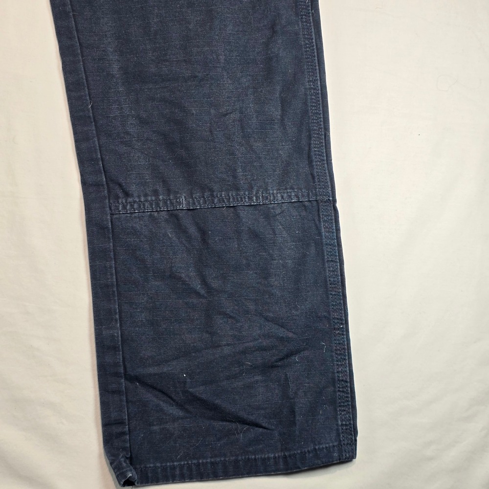 Wrangler Riggs Workwear Mens Navy Blue Ripstop Cargo Pants 35x32 103W060NY - Picture 9 of 16